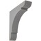 Ekena Millwork 1 3/4"W x 8"D x 8"H Medium Olympic Wood Vintage Decor Bracket, Pebble Grey BKTWD01X08X08OLPG - alternate 1